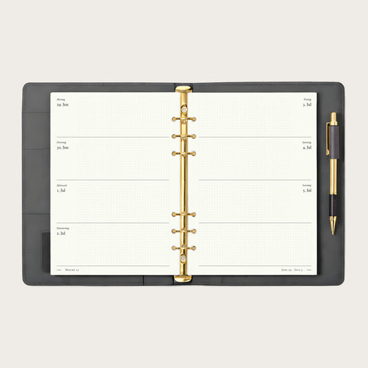 Kalendereinlagen A5 | 2027 Horizontal Punktraster