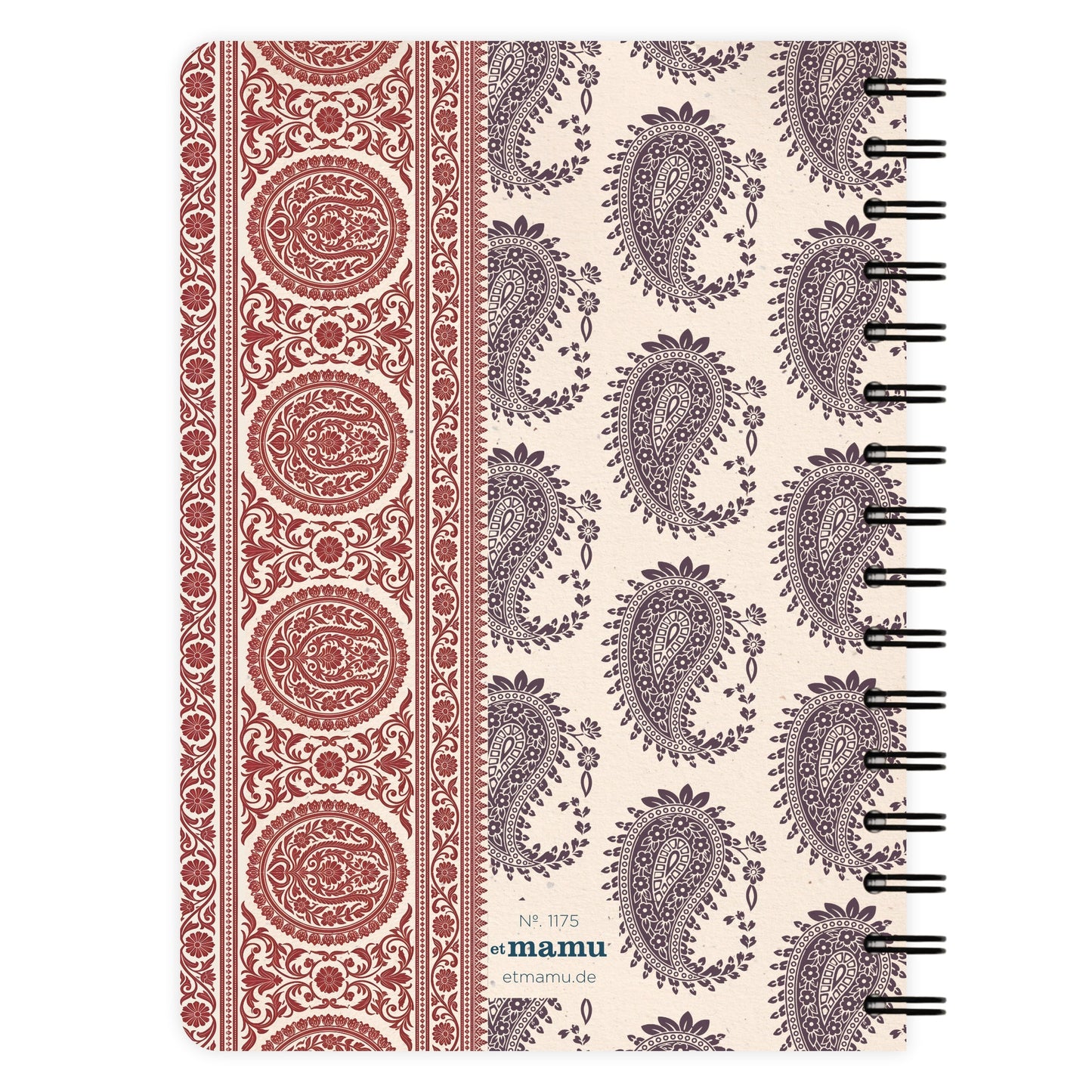 Notizbuch A5 | Kashmir Rouge Paisley