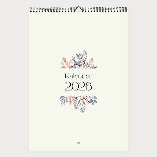 Wandkalender A3 2026 | Watercolor Garden