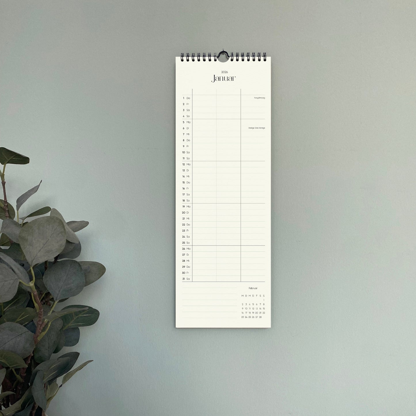 Wandkalender 1/2 A3 2026 | Columns
