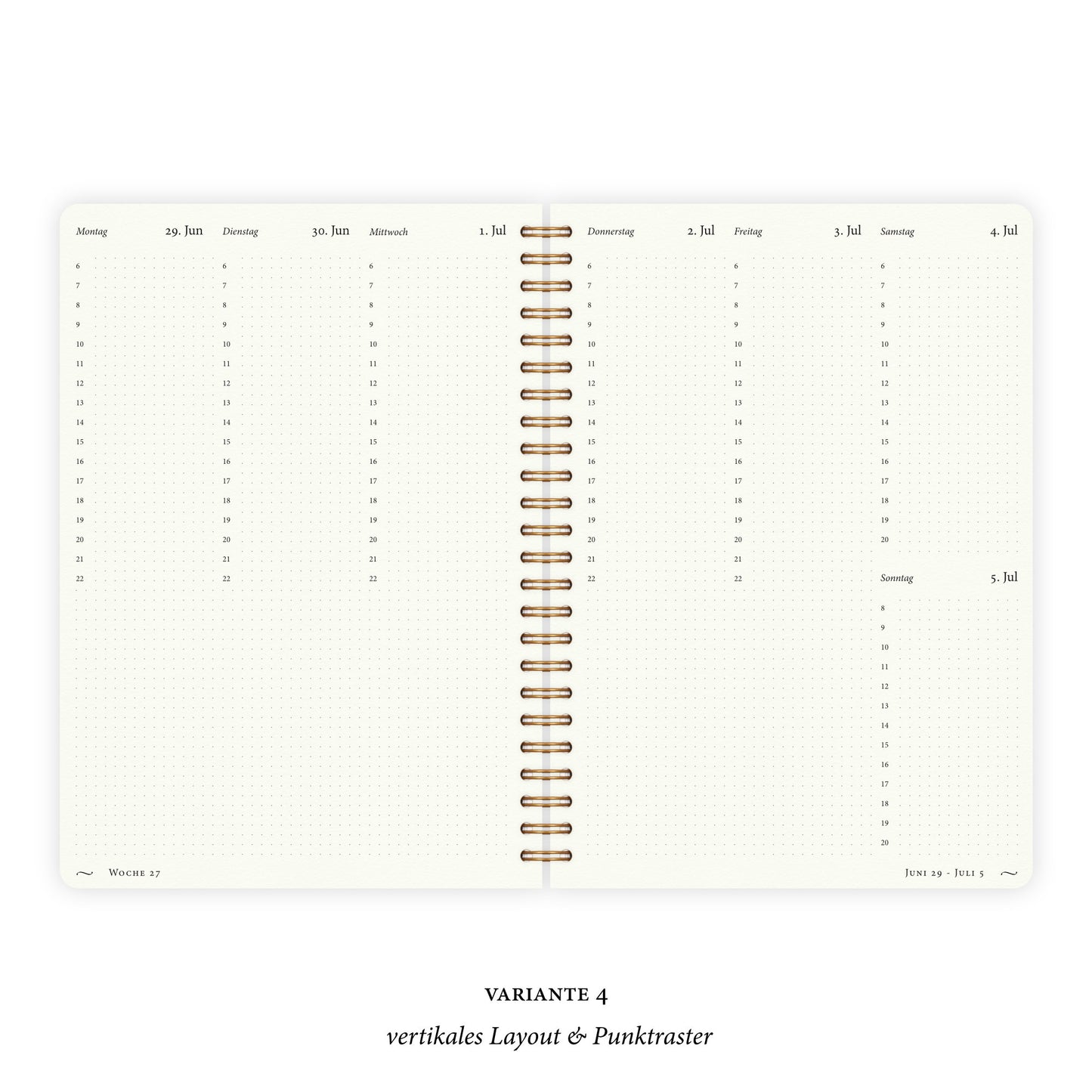 Kalender A5 2026 | Hellgrau