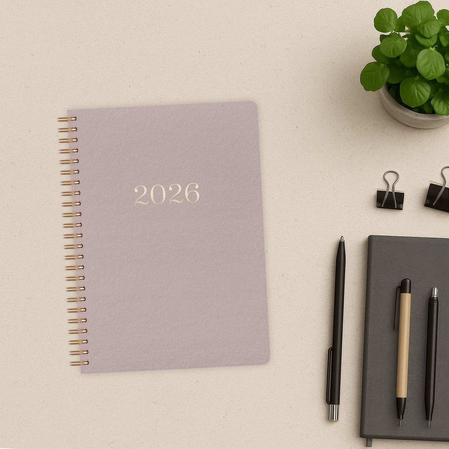 Kalender A5 2026 | Hellgrau
