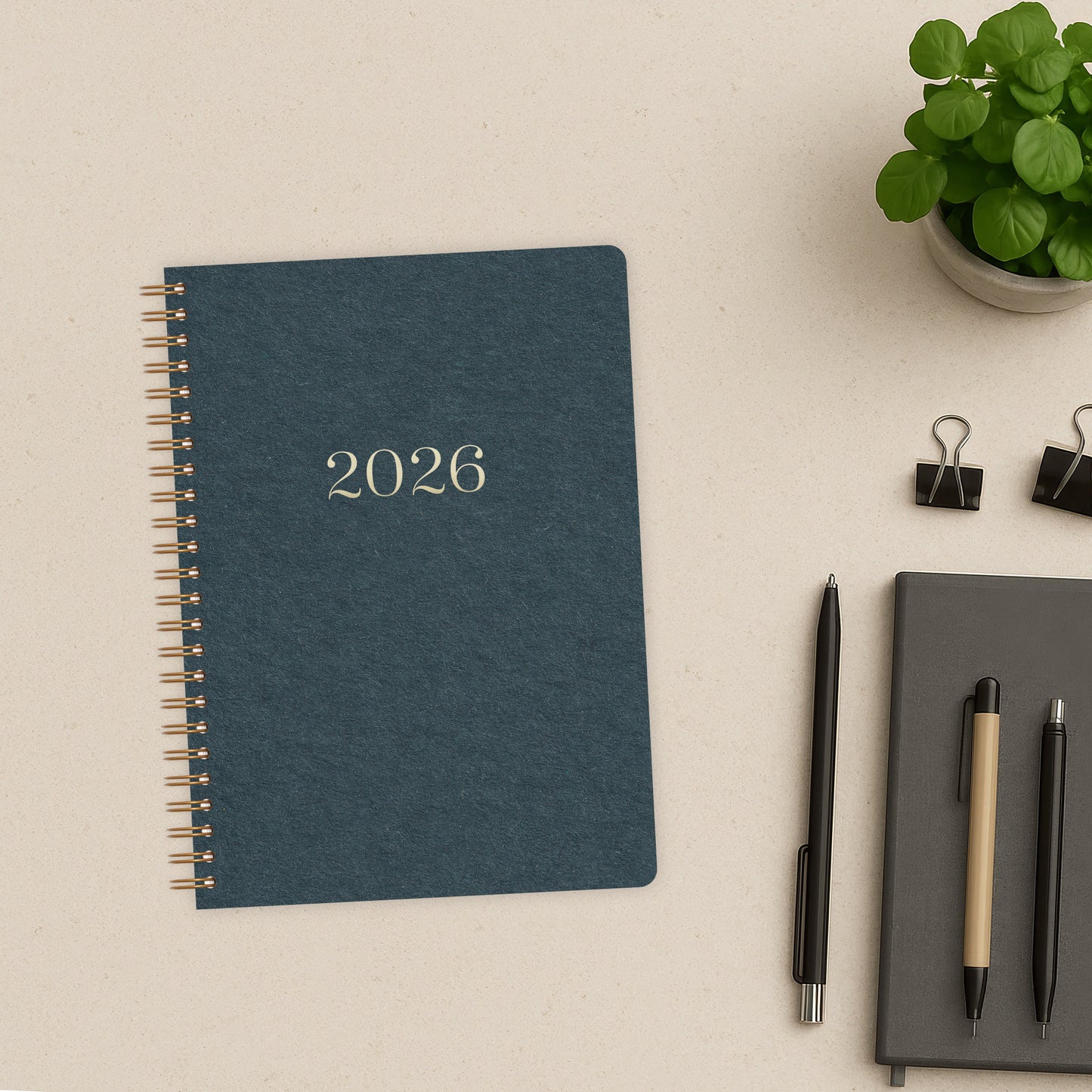 Kalender A5 2026 | Dunkelgrün