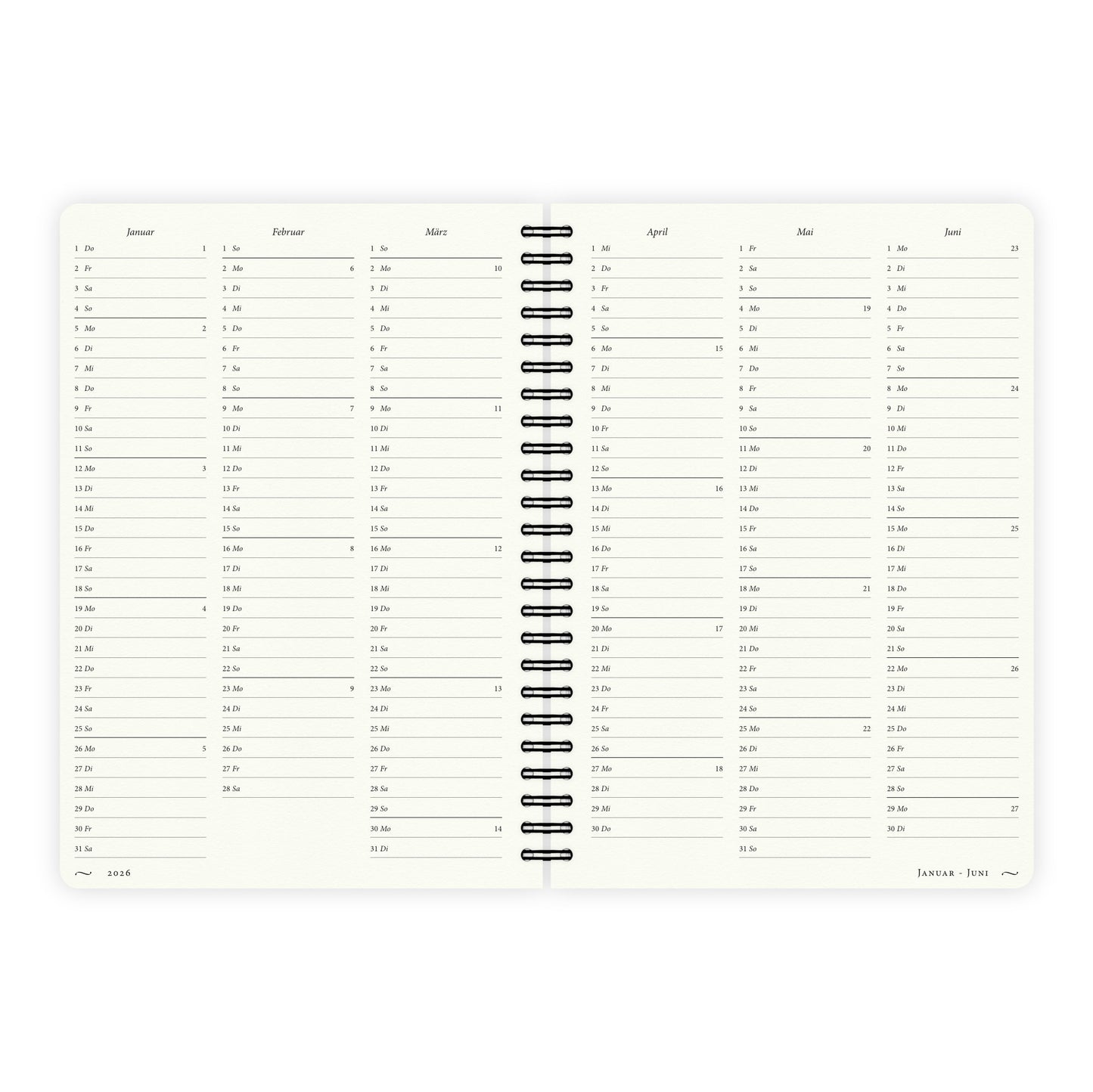 Kalender A5 2026 | Amethyste