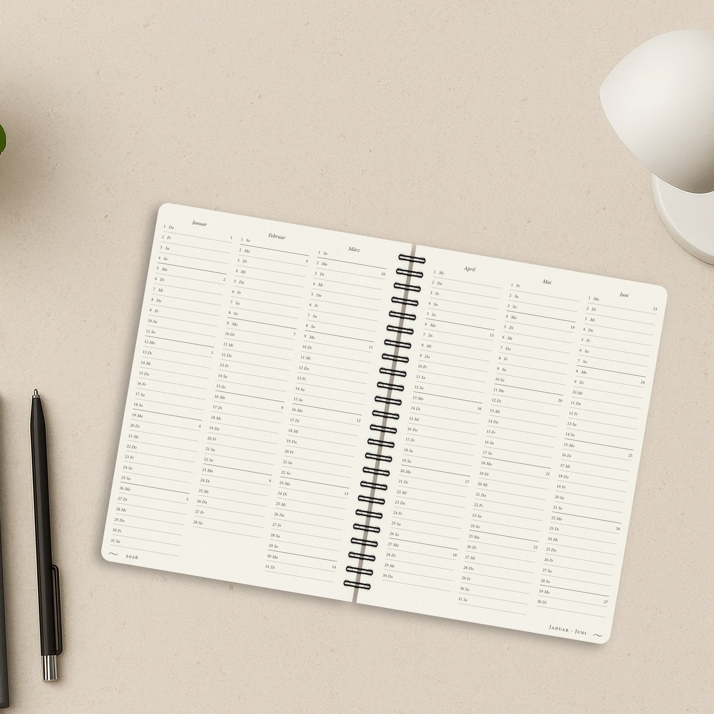 Kalender A5 2026 | Amethyste