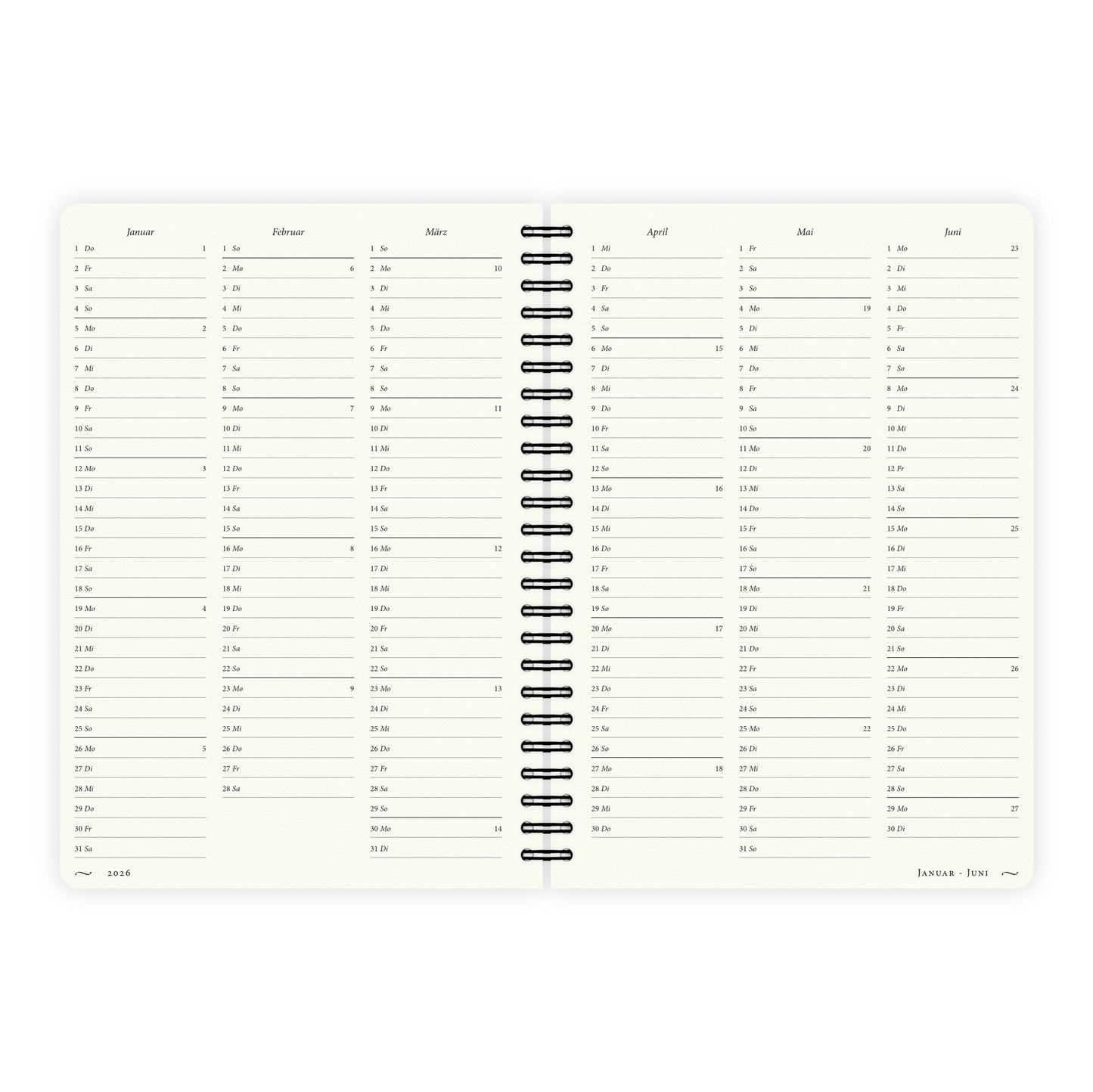 Kalender A5 2026 | Summer Bloom 3