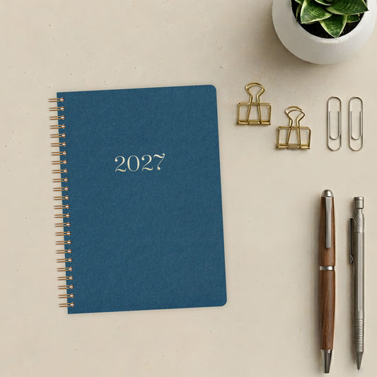 Kalender A5 2027 | Blau