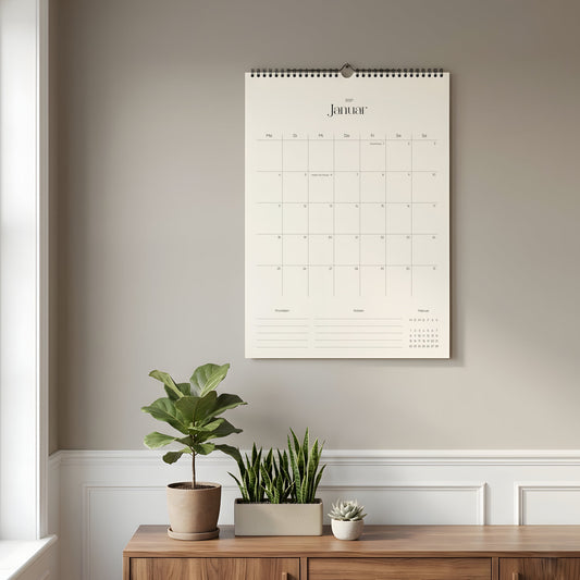 Wandkalender A3 2027 | Grid