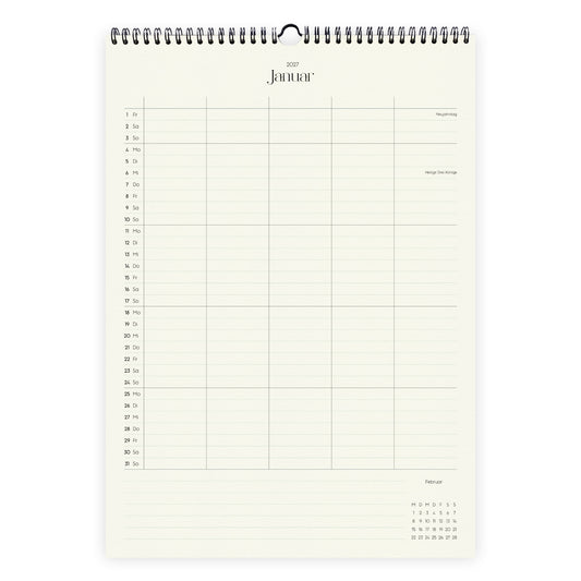 Wandkalender A3 2027 | Columns