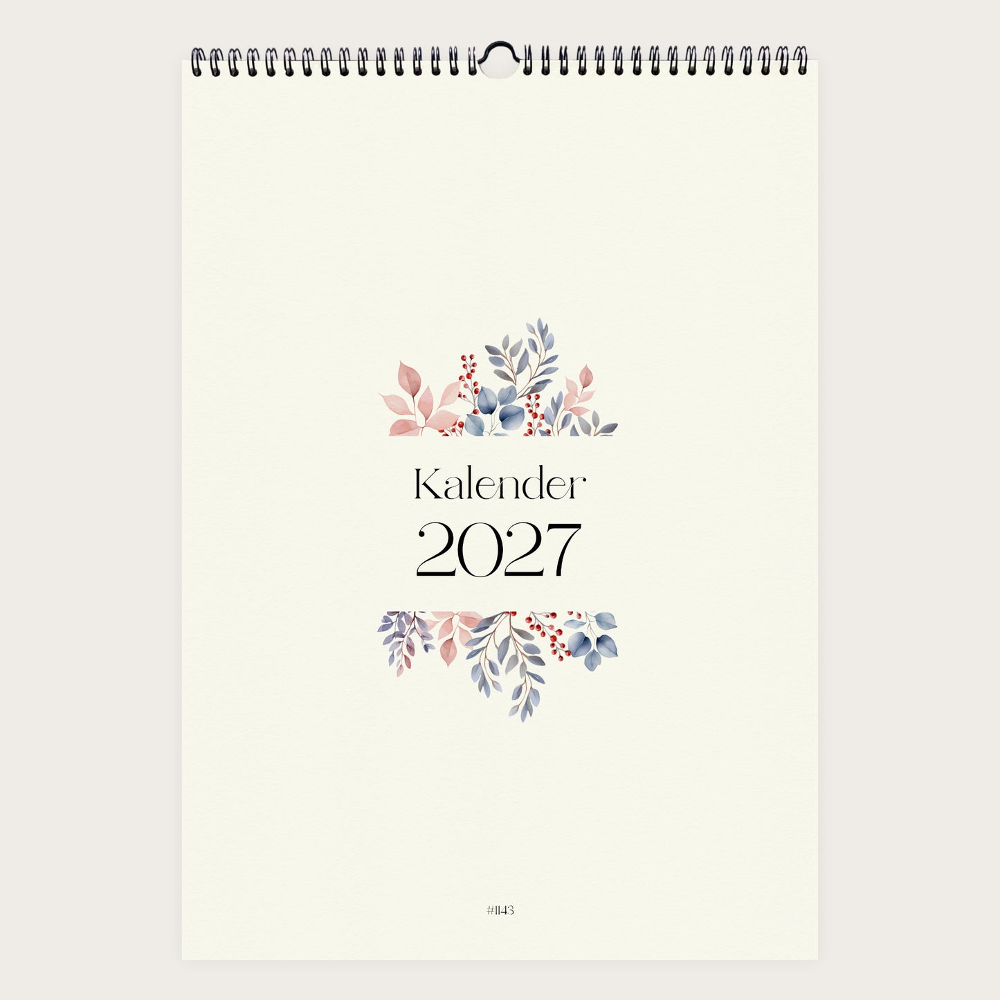 Wandkalender A3 2027 | Watercolor Garden