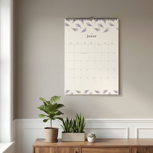 Wandkalender A3 2027 | Watercolor Garden