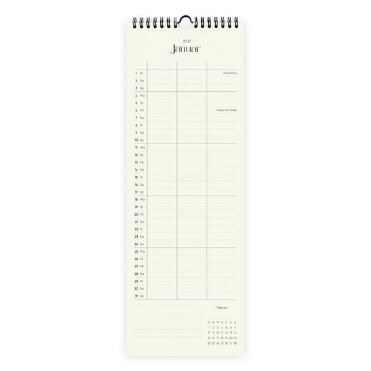 Wandkalender 1/2 A3 2027 | Columns