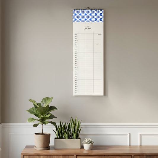 Wandkalender 1/2 A3 2027 | Artisan Tiles