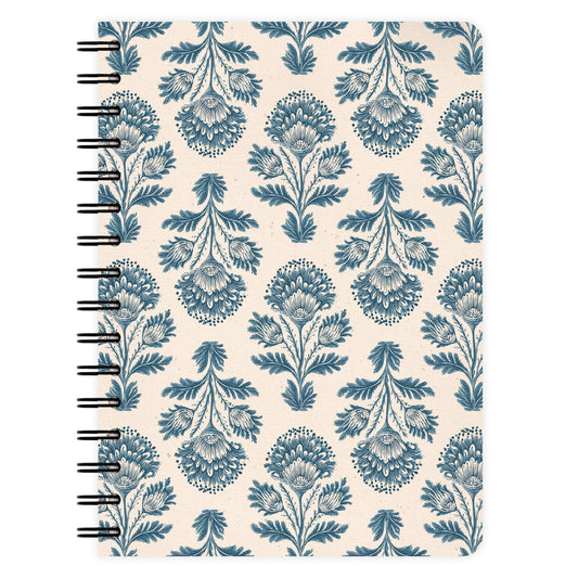 Notizbuch A5 | Indigo Bloom