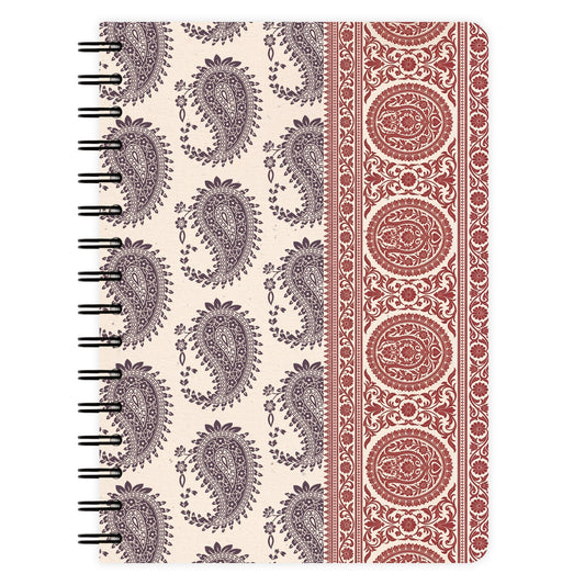 Notizbuch A5 | Kashmir Rouge Paisley