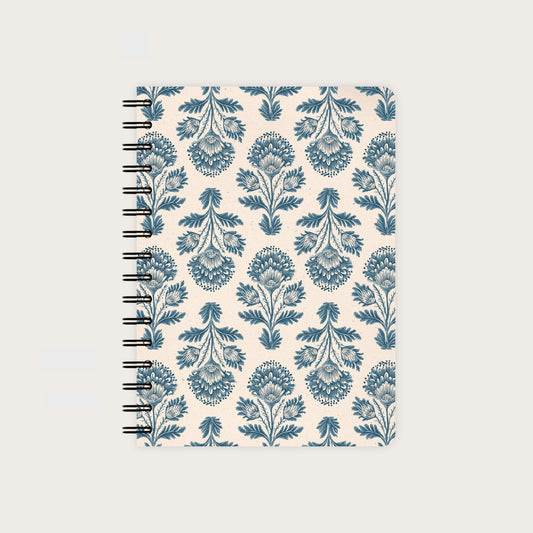 Notizbuch A5 | Indigo Bloom
