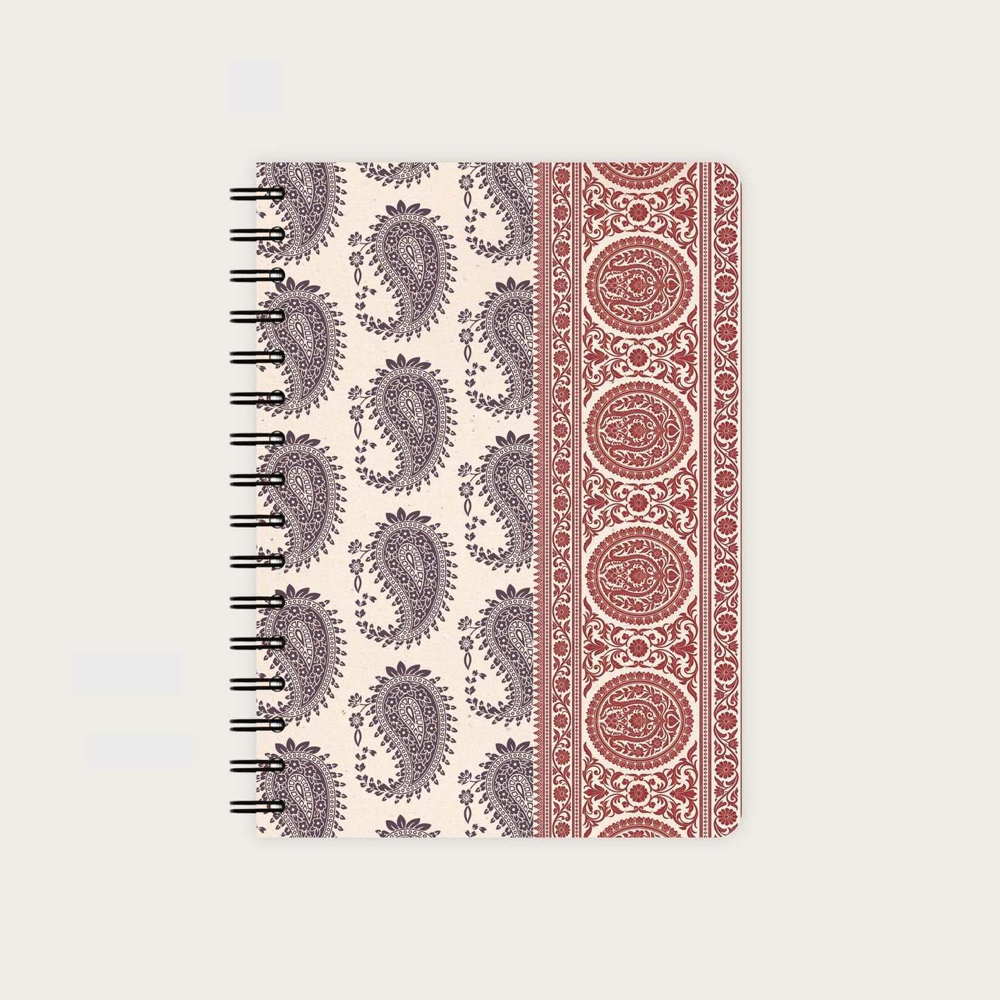 Notizbuch A5 | Kashmir Rouge Paisley