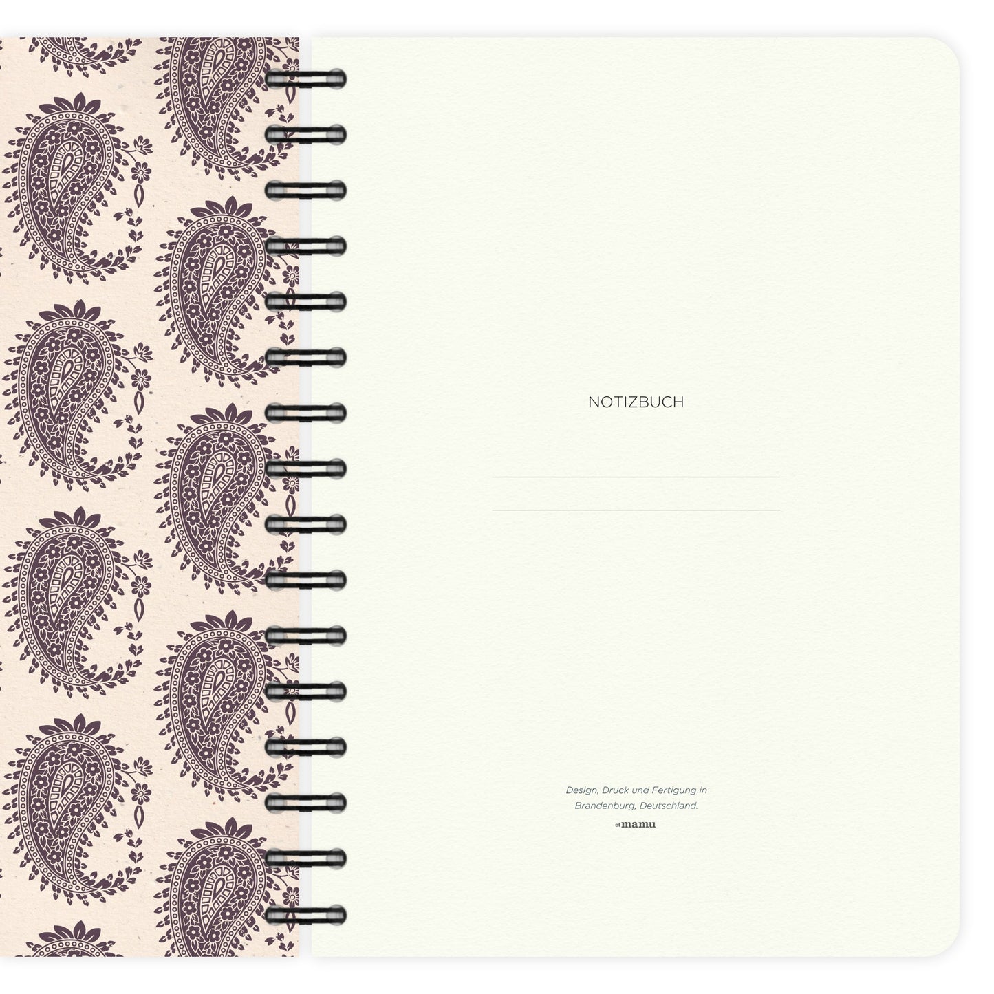 Notizbuch A5 | Kashmir Rouge Paisley