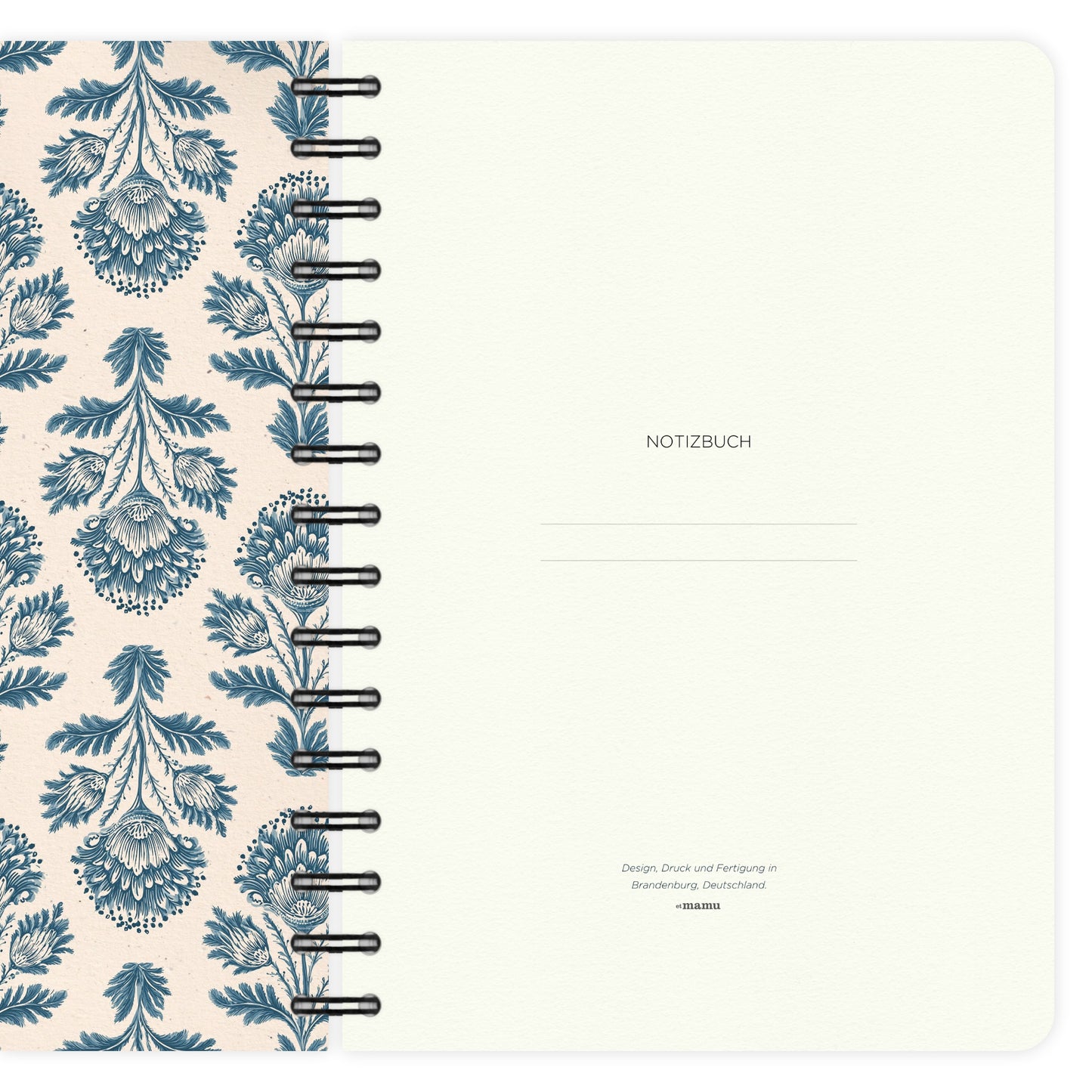 Notizbuch A5 | Indigo Bloom