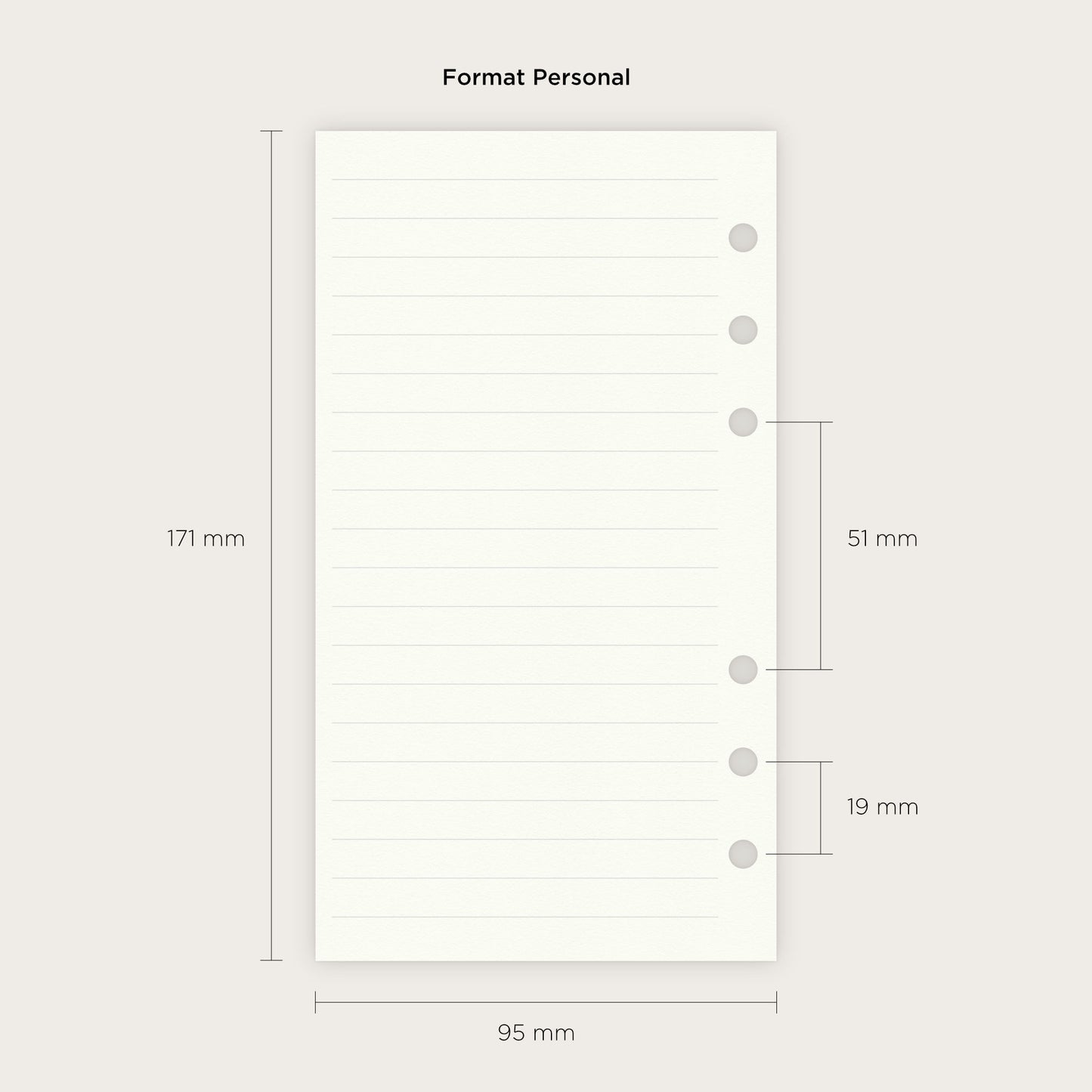 Notizpapier Personal – 120 g – 50 Blatt