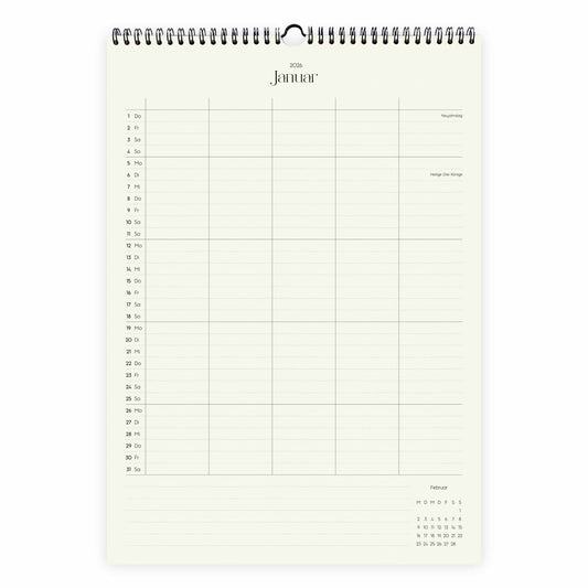 Wandkalender A3 2026 | Columns
