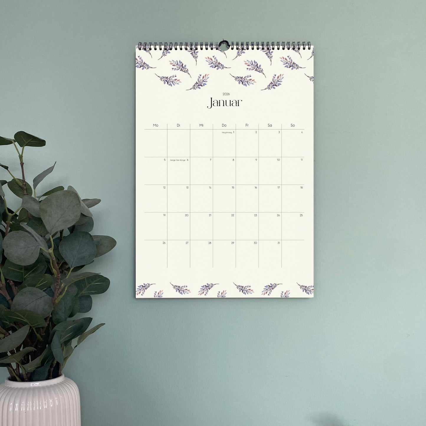 Wandkalender A3 2026 | Watercolor Garden