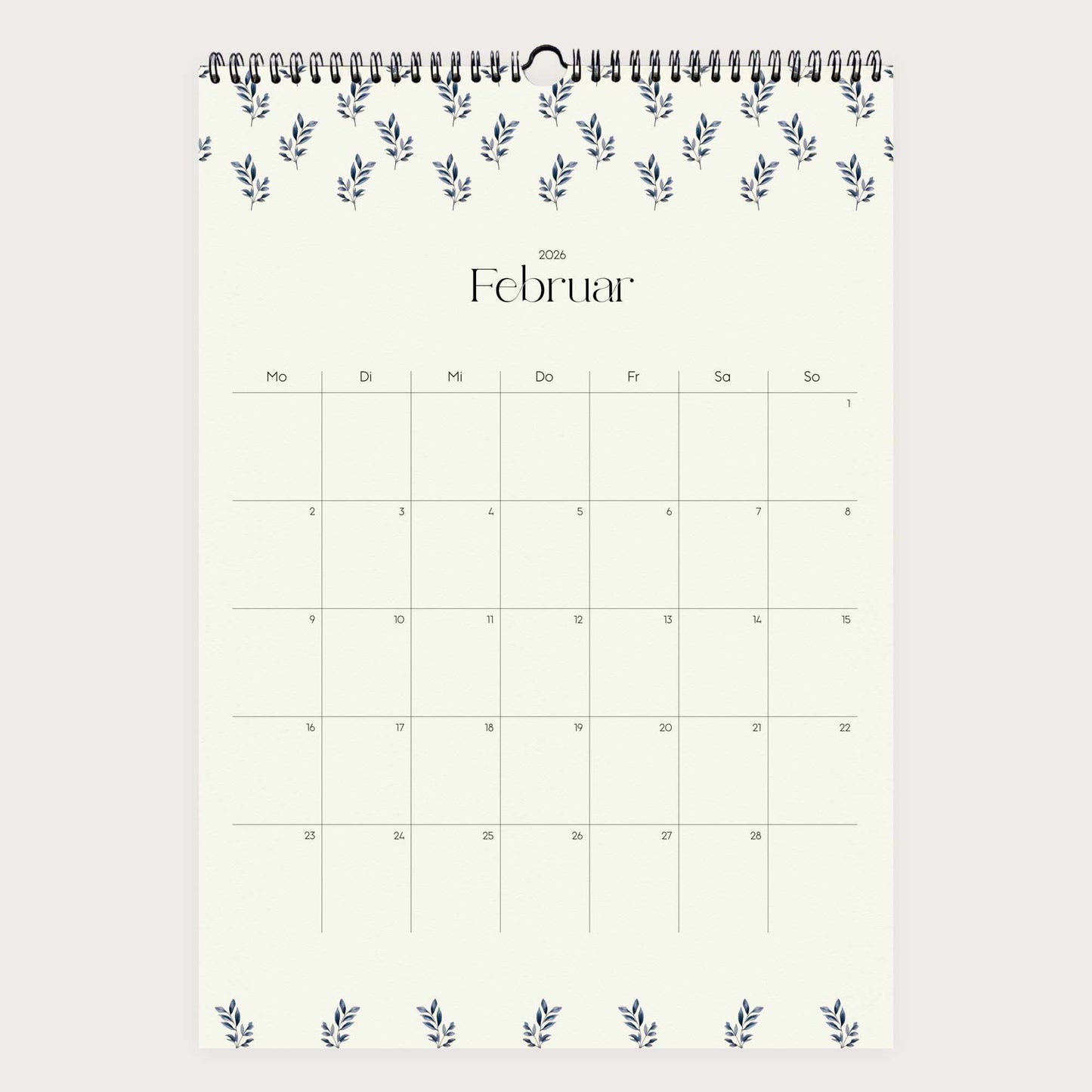 Wandkalender A3 2026 | Watercolor Garden