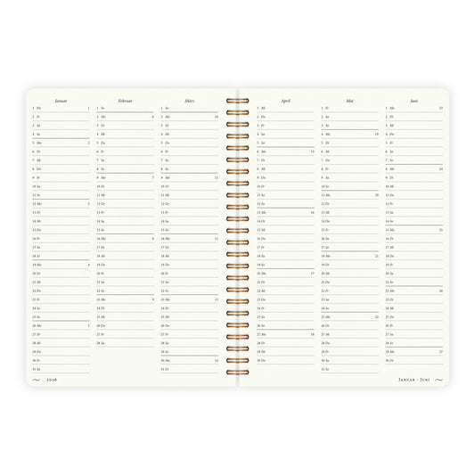 Kalender A5 2026 |  Hellgrau