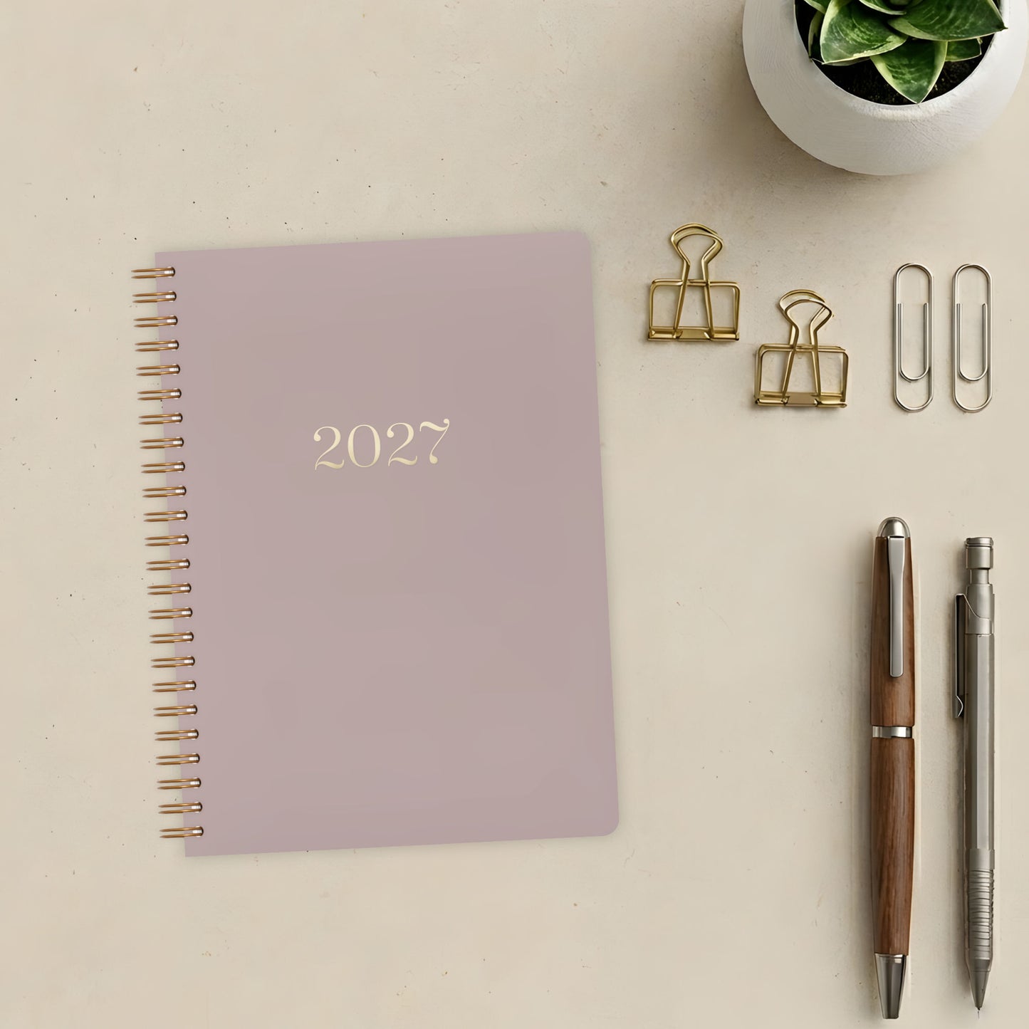 Kalender A5 2027 |  Hellgrau