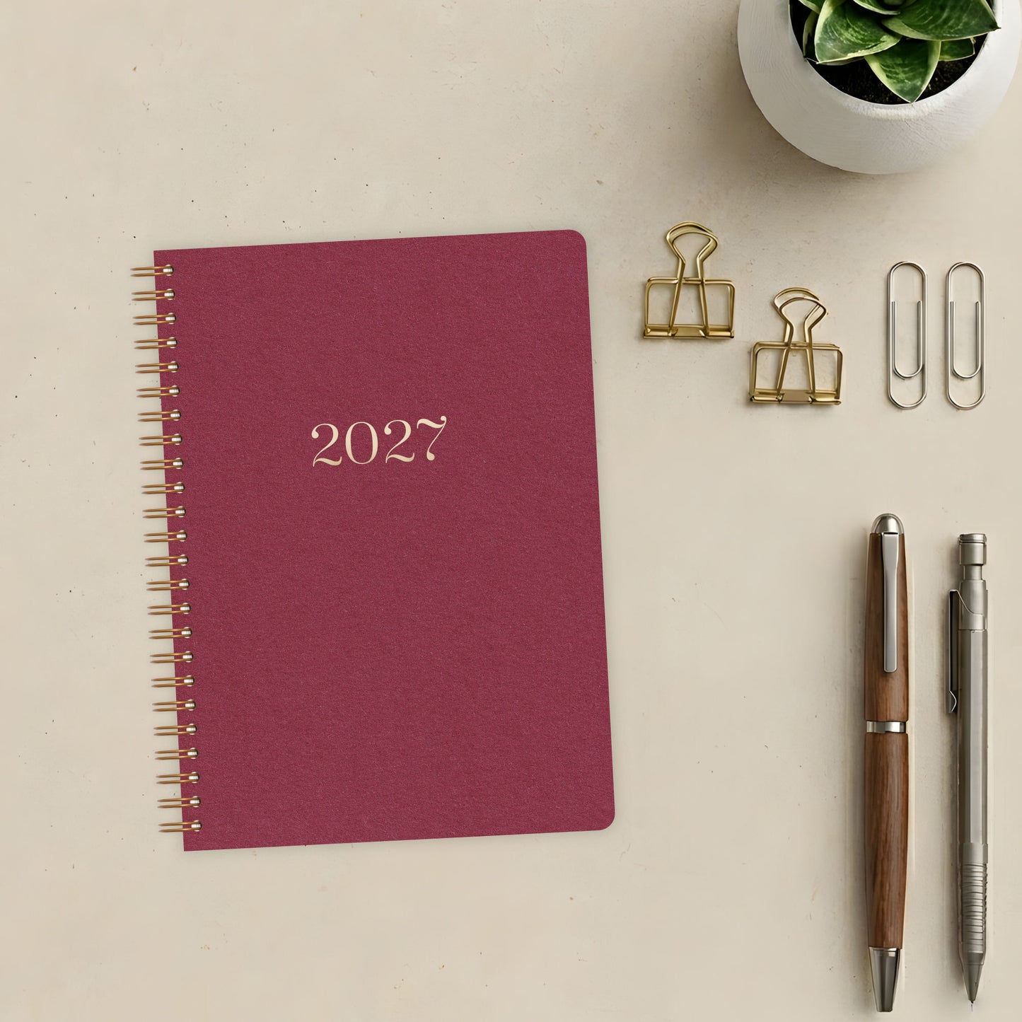 Kalender A5 2027 |  Rot